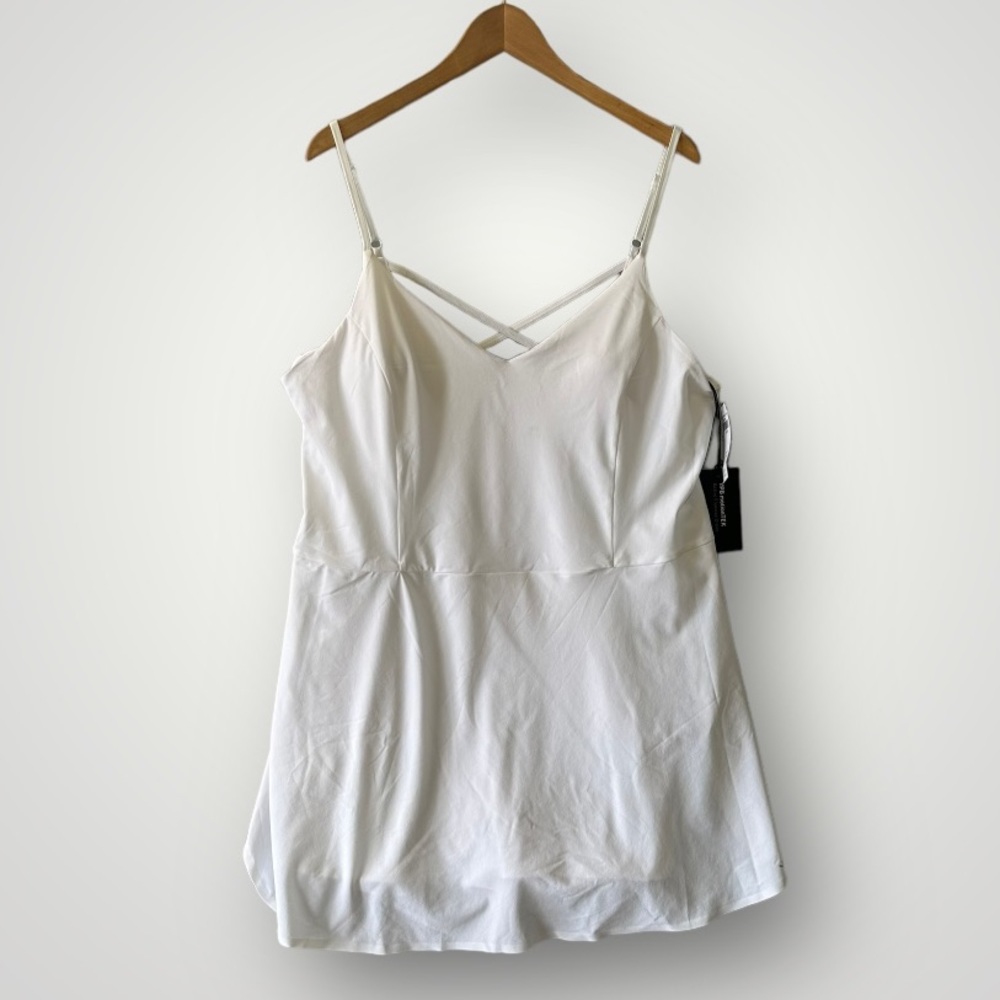 NWT YPB Motion Tek Sport Athletic Dress Size XL White Abercrombie tennis dress